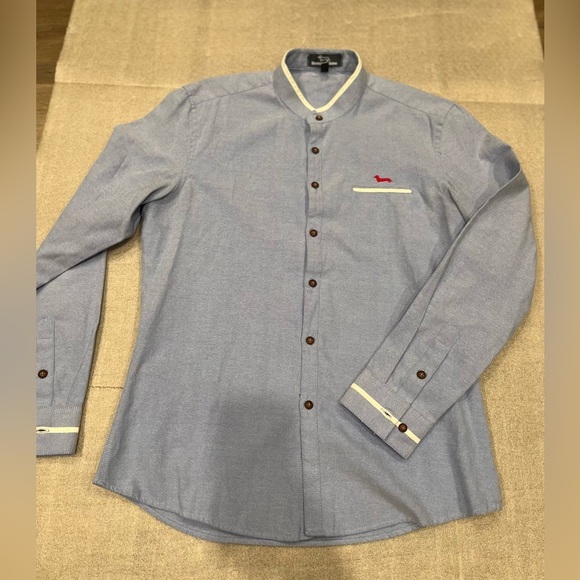 [Tag:2XL/Ptp:21”]Harmont & Blaine Light Blue COLLO CORIANO Button Shirt Corkey - Picture 1 of 10